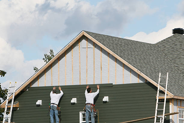 Professional Emergency Siding Repair technician working in Lancaster, OH